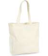 W265 Westford Mill Organic Premium Cotton Maxi Tote Bag Natural colour image